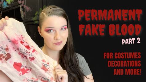 best way to make fake blood for clothes|realistic blood.